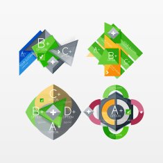 Paper graphics infographic web layouts N97