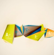 Geometric shapes in the air Vector abstract background N360