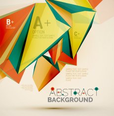 Geometric shapes in the air Vector abstract background N373