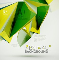 Geometric shapes in the air Vector abstract background N376