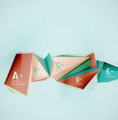 Geometric shapes in the air Vector abstract background N384
