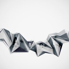 Geometric shapes in the air Vector abstract background N387
