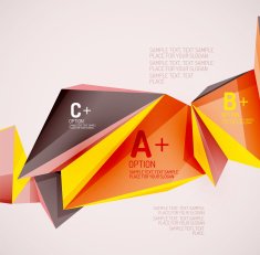 Geometric shapes in the air Vector abstract background N393
