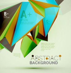 Geometric shapes in the air Vector abstract background N394