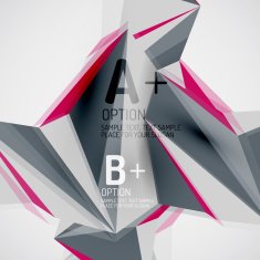 Geometric shapes in the air Vector abstract background N398