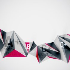 Geometric shapes in the air Vector abstract background N400