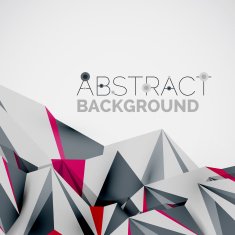 Geometric shapes in the air Vector abstract background N401
