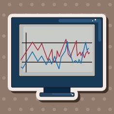 Financial charts theme elements N19