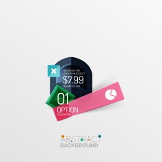 Geometric abstract shape infographic layouts N42