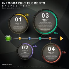 abstract flow chart infographics N8
