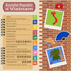 Vietnam infographics statistical data sights N2