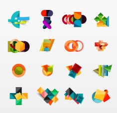 Collection of modern business infographic templates N50