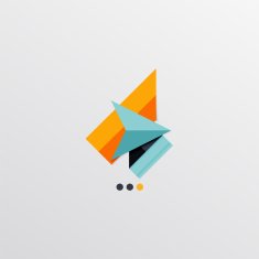 Modern abstract geometric info banner N238