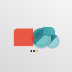 Modern abstract geometric info banner N240