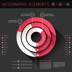 abstract pie chart infographics N7