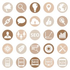 Vector Set of SEO Icons N9