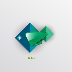 Modern abstract geometric info banner N249
