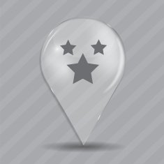 Favourites Glossy Icon Vector Illustration