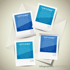 abstract photo paper infographics
