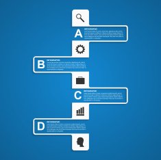 Abstract paper infographics template