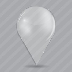 Glass Drop Frame on Abstract Background Vector Illustration N5