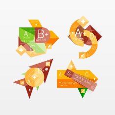 Paper graphics infographic web layouts N149
