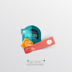 Geometric abstract shape infographic layouts N45