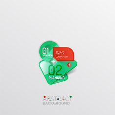 Geometric abstract shape infographic layouts N52