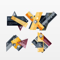 Paper graphics infographic web layouts N151