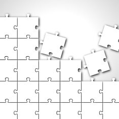 Jigsaw puzzle clip-art illustration N2