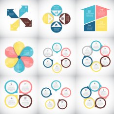 Big Set of Infographic Banner Templates for Your Business Vector N10