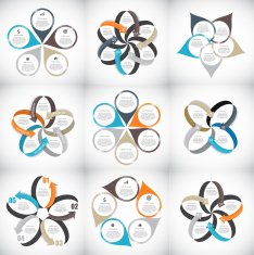Big Set of Infographic Banner Templates for Your Business Vector N13