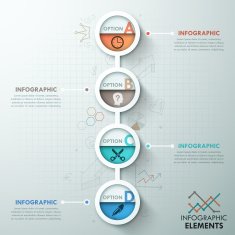 Modern infographics options banner N332