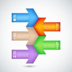 Information graphic templates - arrows
