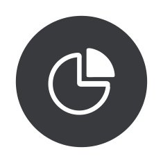 Vector modern gray circle icon N31