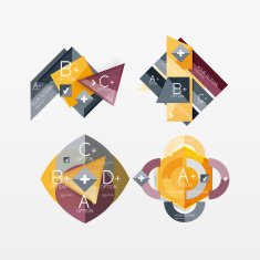 Paper graphics infographic web layouts N162