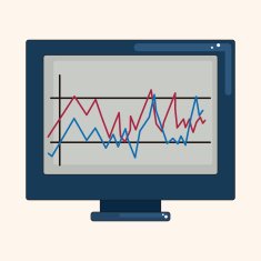 Financial charts theme elements N23