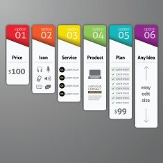 Abstract design element template Vector illustration