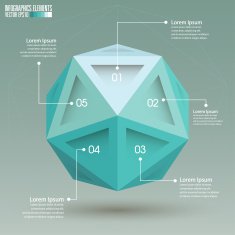 3d Sphere Infographics template