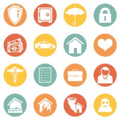 Vector Set of Insurance Icons N4