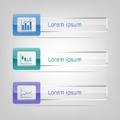 Set of vector banners infographic