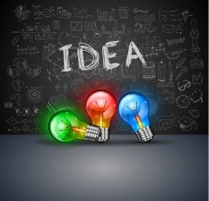 Infographic Layout for Brainstorming Concept background with graphs sketches N4