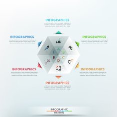 Modern infographics options banner N338