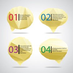 Vector bright speech cloud and blobs N3