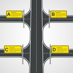 Abstract Road And Street Business Infographic Design Concept N3