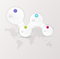 Abstract digital illustration Infographic N6