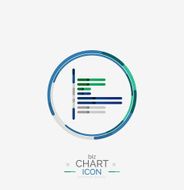 Line graph chart icon N19