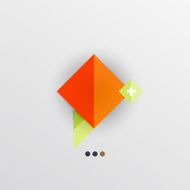 Modern abstract geometric info banner N282