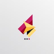 Modern abstract geometric info banner N283