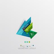 Modern abstract geometric info banner N286